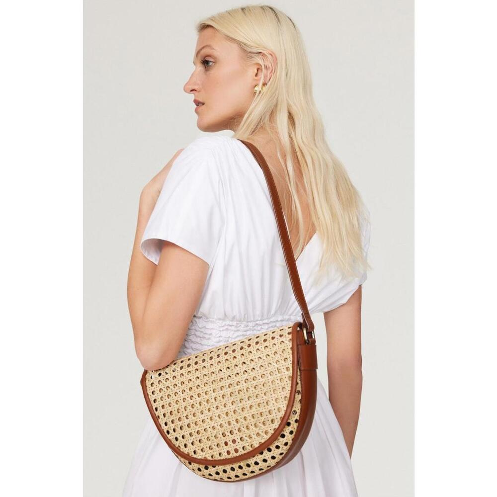 BEMBIEN Brown Luna Bag with Minor Crack/Peeling on Strap Edge
